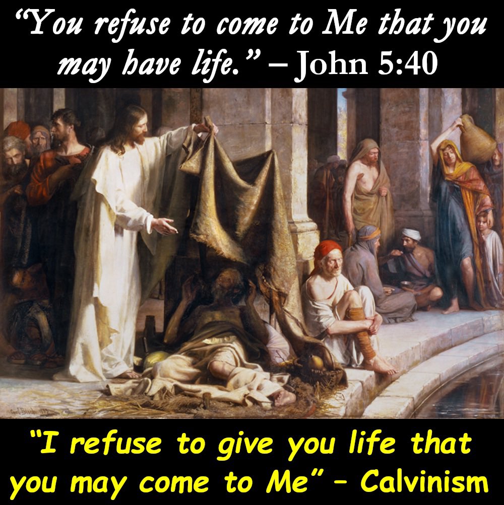 Reversing the truth of God’s word daily. #Calvinism