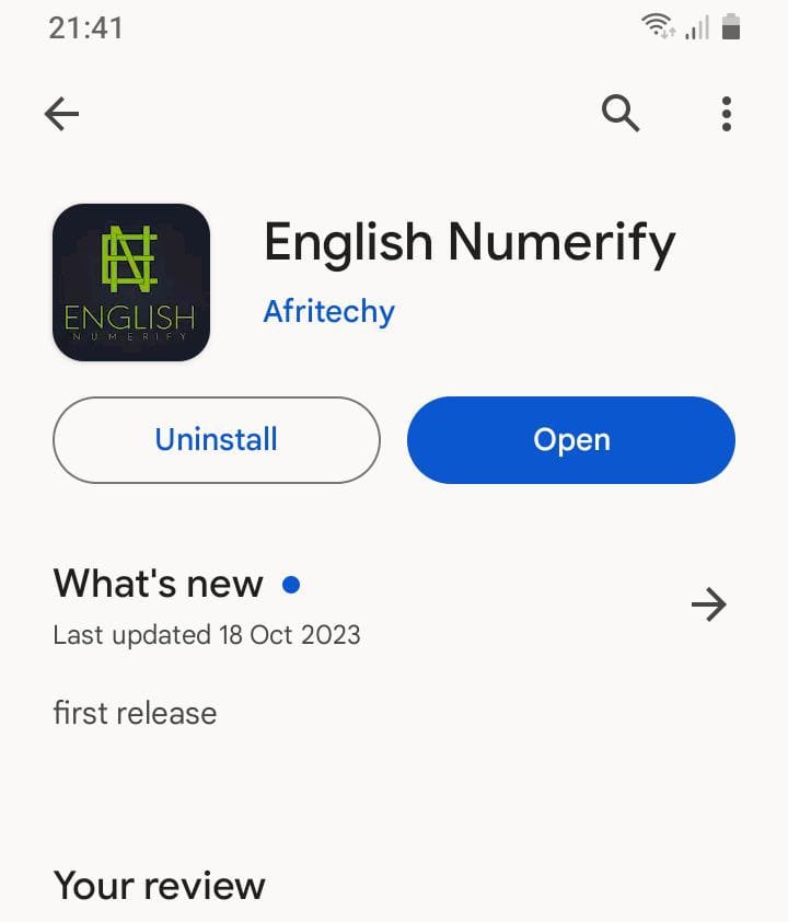 Achovile's tweet photo. No ads, zero data collected from users 👥  

#EnglishNumerify https://t.co/zLdPvKHGQ3