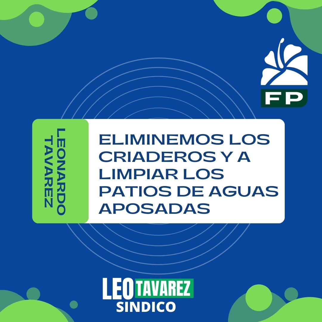 AlcaldeTavarez's tweet photo. Unidos contra el Dengue: Protejamos Nuestra Comunidad

Amigos y amigas de Baitoa,

En esta temporada de lluvias, el Dengue se convierte en una amenaza real para nuestra comunidad. Quiero recordarles a todos la importancia de estar alerta y tomar medidas

#Dengue #Prevención https://t.co/xqixxClCai