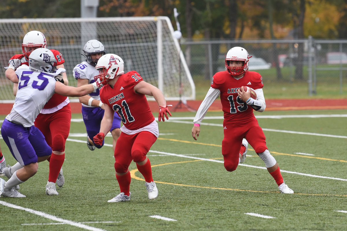 AcadiaAthletics's tweet photo. FB | The Gaiters lead the Axemen at half. 

We’re looking at a second half comeback to end our 2023 season. 

Halftime
ACA - 0
BIS - 16 https://t.co/MRk9OYR7SZ