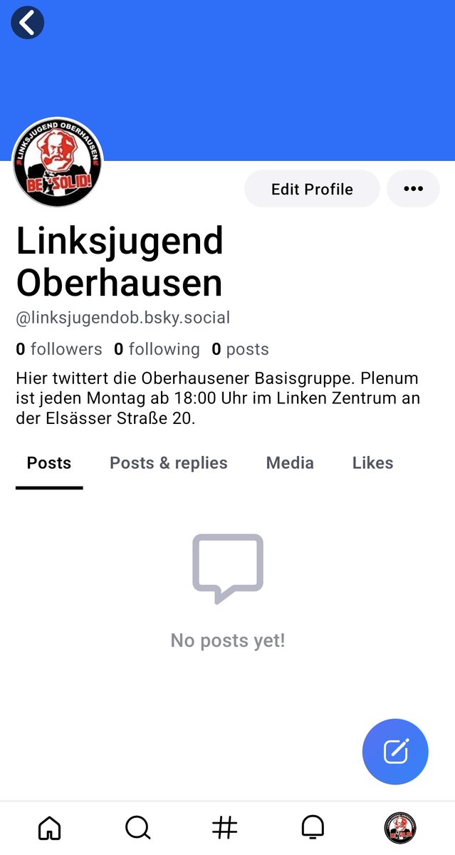 Wir sind jetzt drüben bei bluesky