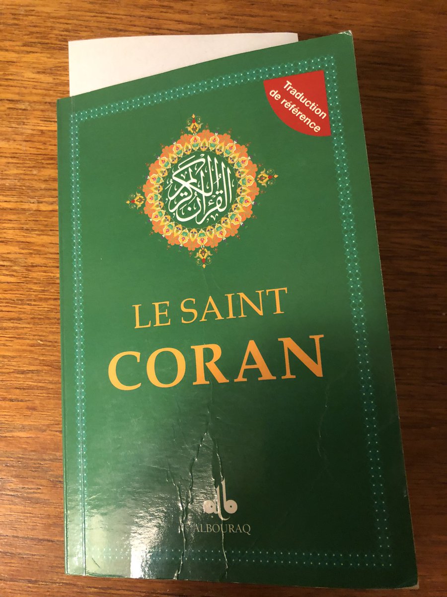 XavierGorce's tweet photo. Je ne fais pas d’amalgame, je ne dis pas que le terrorisme = islamisme = islam = musulman, mais il faut quand même retourner aux sources.
Alors je plonge là-dedans. Pour le moment (je n’en suis qu’à la 2eme sourate - il y en a 114 - qui comporte 286 versets), c’est assez chiant https://t.co/2NXj3kp2uT