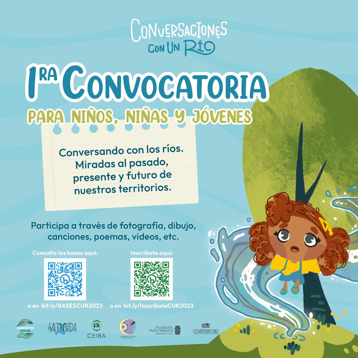 AmbientesJustos's tweet photo. Invitación estudiantes de primarias, secundarias y prepas de la cuenca del #ríoSantiago y otras para conversar a través de fotos, podcast, etc. acerca del entorno, territorios y ríos. Checa las bases en https://t.co/F36h0a2TCV
@unsaltodevidaac @CeibaBarranca @CuartoscuroMex https://t.co/8eWKEcNQum