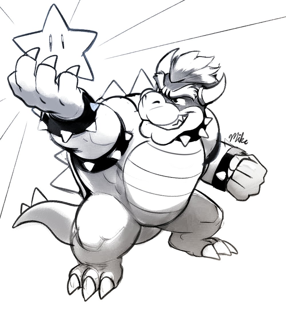 Bowser sketch for @aggiefrogger