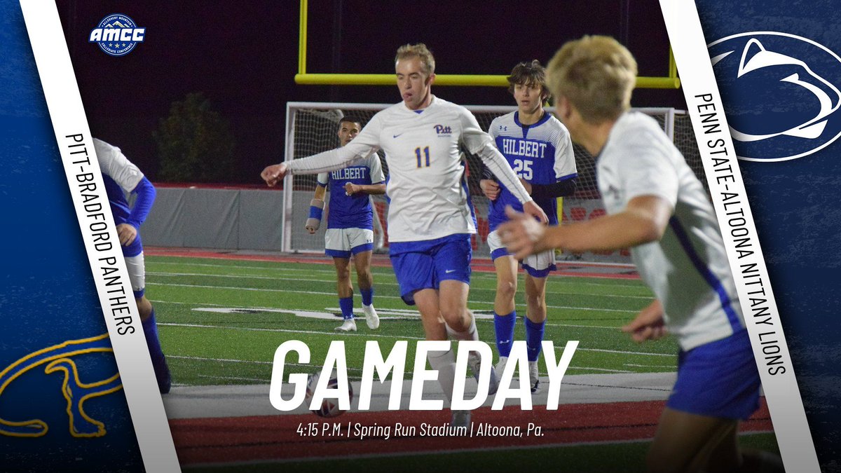 UPB Athletics (@upb_panthers) on Twitter photo Gameday: <a href="/UPB_MSOC/">UPB Men’s Soccer</a> vs. <a href="/PSAltoonaLions/">Penn State Altoona Athletics</a>
4:15 p.m. | Spring Run Stadium | Altoona, Pa.
🎥 - buff.ly/3Fo0WZ0
🔢 - buff.ly/3QBdGSR Gameday: <a href="/UPB_MSOC/">UPB Men’s Soccer</a> vs. <a href="/PSAltoonaLions/">Penn State Altoona Athletics</a>
4:15 p.m. | Spring Run Stadium | Altoona, Pa.
🎥 - buff.ly/3Fo0WZ0
🔢 - buff.ly/3QBdGSR