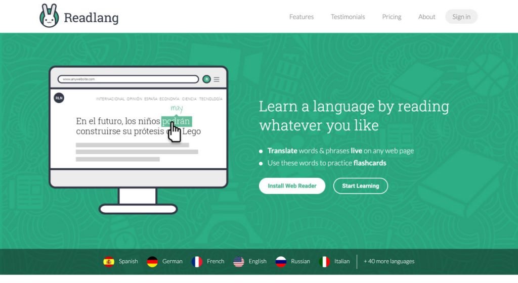 Thewebsitehome's tweet image. 9/ Practice your reading skills with Readlang! 📖 An online reading platform that offers translations and vocabulary assistance while you read foreign language texts Improve your comprehension. #Readlang #ReadingPractice