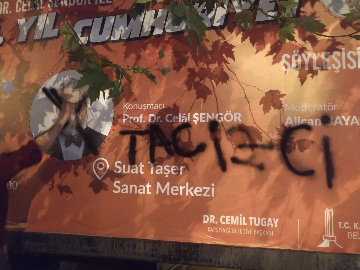 Tacizci Celal Şengör'ü "bilim insanı" olarak aklamanıza izin vermeyeceğiz! 

Karşıyaka Belediyesi'ni bir kere daha uyarıyoruz; etkinliği derhal geri çekin!!! 

<a href="/karsiyaka_bel/">Karşıyaka Belediyesi</a> 
<a href="/drcemiltugay/">Dr. Cemil Tugay</a>