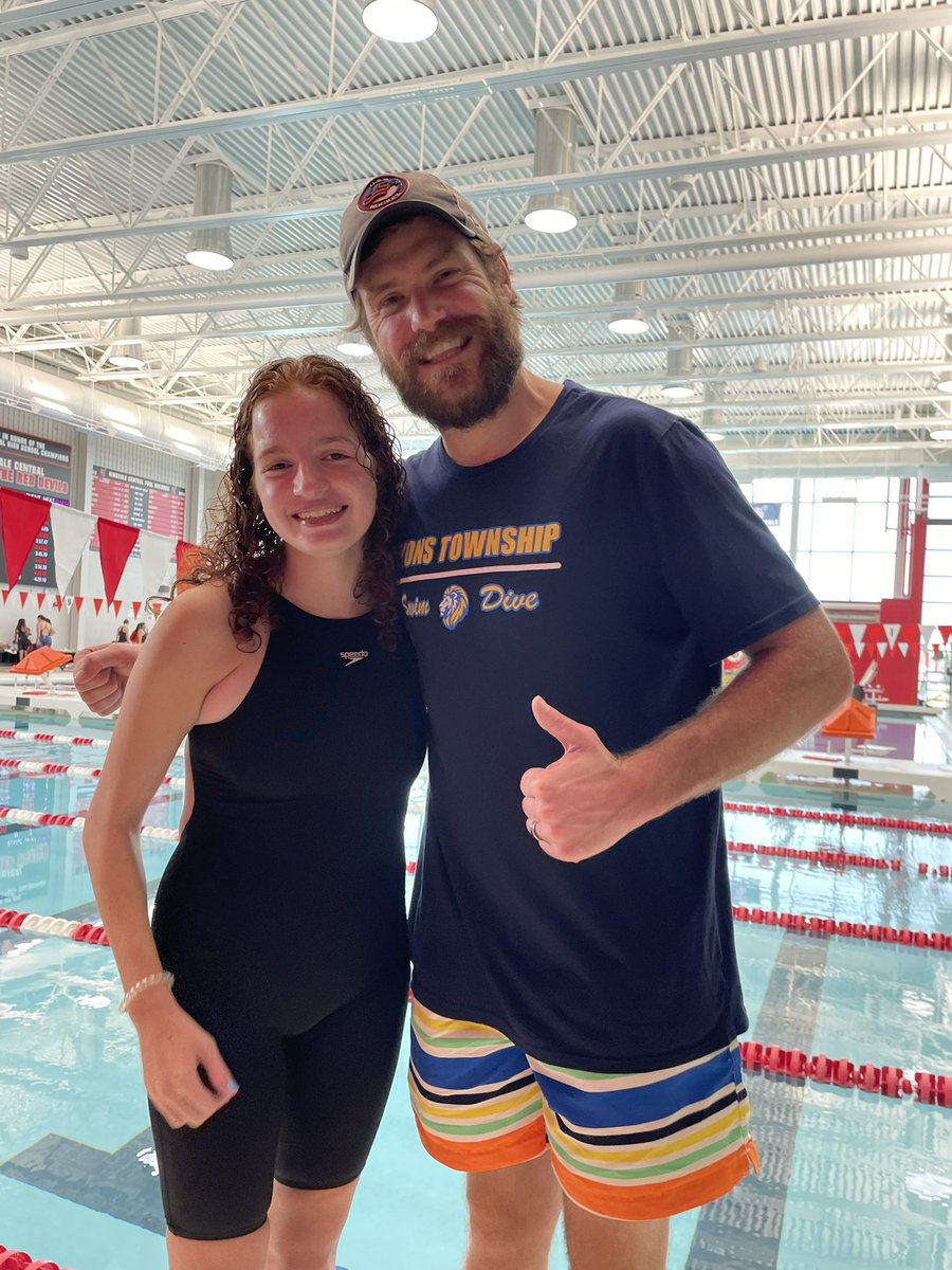 grtsaganos's tweet photo. My heart is overflowing w/ appreciation to everyone who supported my child.  It wasn’t the season she planned but she finished in the water.  10
Years of swimming, it’s bittersweet &amp; my heart is full.  Coaches Walker, Rodriguez &amp; Busse, thank you, for everything 💙💛🦁 https://t.co/tQhVP0b4hW