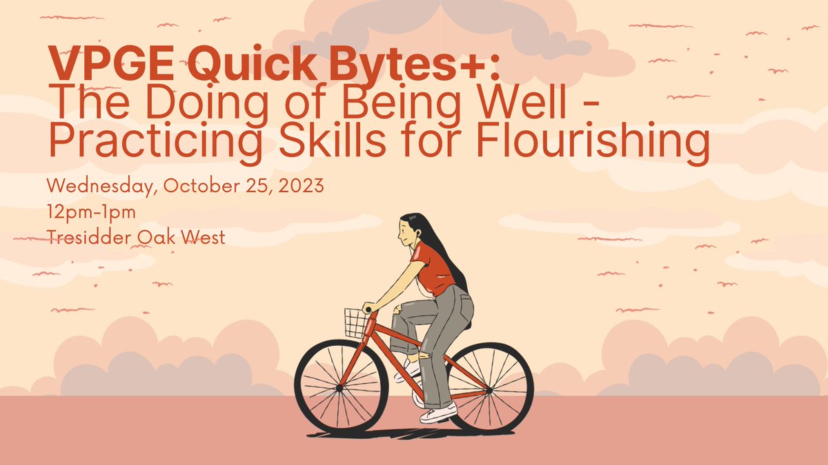 Join our Quick Bytes session to nourish yourself with some yummy food and a deeper understanding of how to flourish and ✨be well✨

➡️REGISTER: events.stanford.edu/event/quick_by…
➡️WHEN: Oct 25, 12-1pm