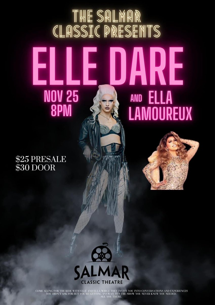 speaking of salmon arm, my lovely friend Elle Dare is doing a drag show there so everyone in the area should go 😊❤️ @elledare__