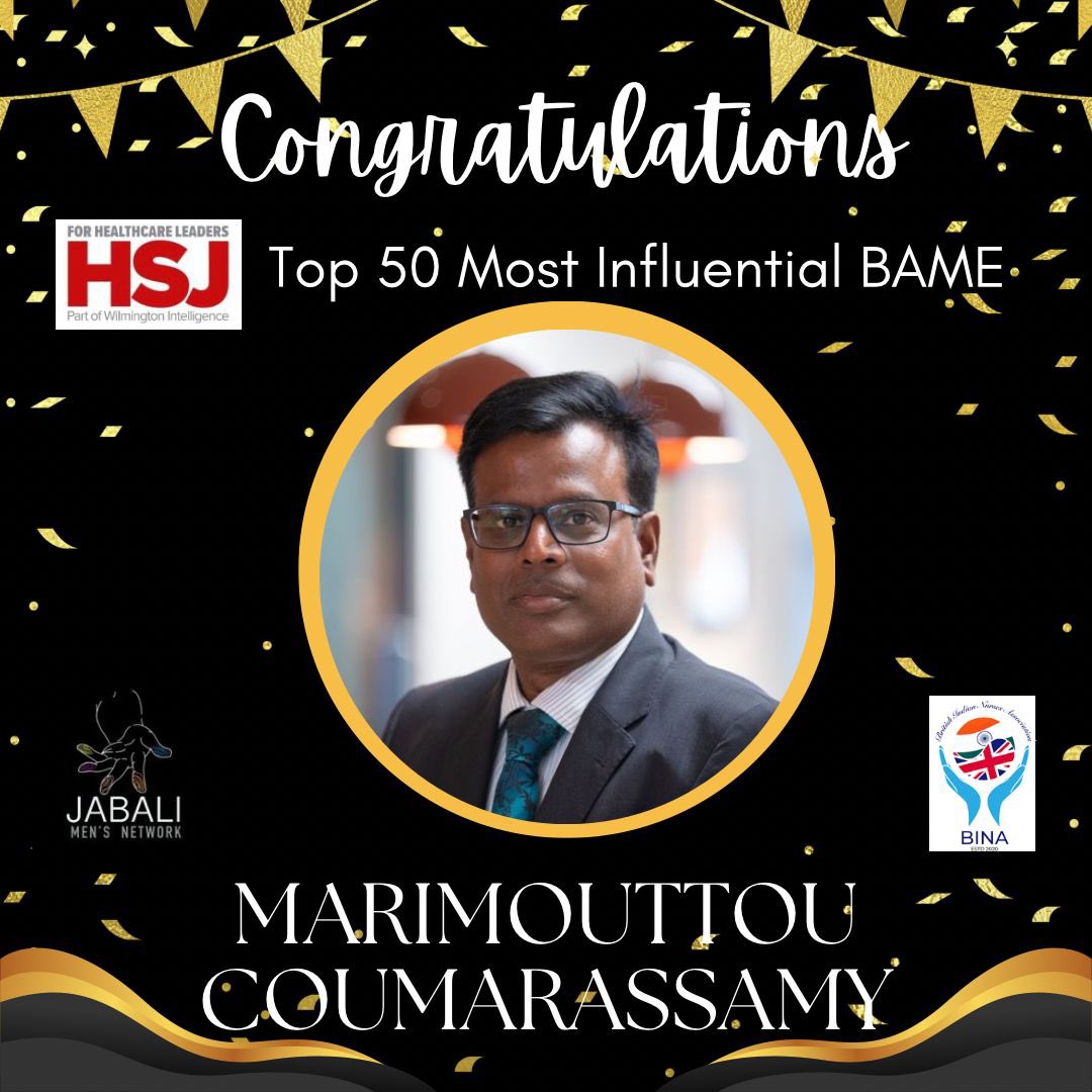 Massive congratulations to our Jabali brothers @Eugineyafele @uhbwNHS & @davidcoumar @bsmhft @BINA_UK for being one of the top 50 BAME influence in health & care @HSJnews Well done. Keep shining & inspiring @CNOEngland @CNOWales @duncan_CNSE @NavinaEvans @paddynhs @DHSCgovuk