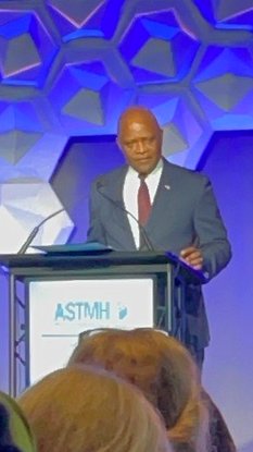 Thank you <a href="/JNkengasong/">John Nkengasong</a> for stressing the lessons that good politics moves global health forward. Indeed, "global health security and human health security are interwoven" and it was a pleasure to hear you speak and to speak with you at the opening session of <a href="/astmh/">ASTMH</a> #TropMed23