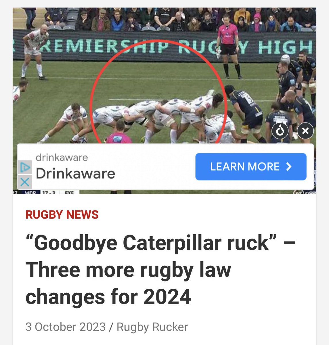 RossRJ's tweet photo. What will the England strategy be in 2024. They have perfected the beautiful art of the caterpillar.

They know how to entertain 😖
#ENGvSA #RWC2023 https://t.co/vHOJEB3kNr
