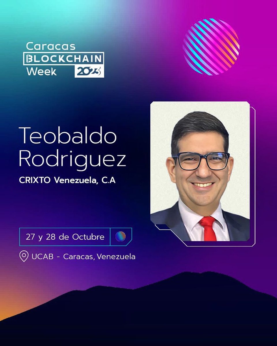 CrixtoPay's tweet image. Nuestro Director de Tecnología en CRIXTO, Teobaldo Rodríguez @teobaldo_r1,  estará ofreciendo una conferencia épica durante la @ccsblockchainwk compartiendo su experiencia en el sector del #criptomundo además explicando de qué se trata el ecosistema $Crixto  Venezuela y el mundo