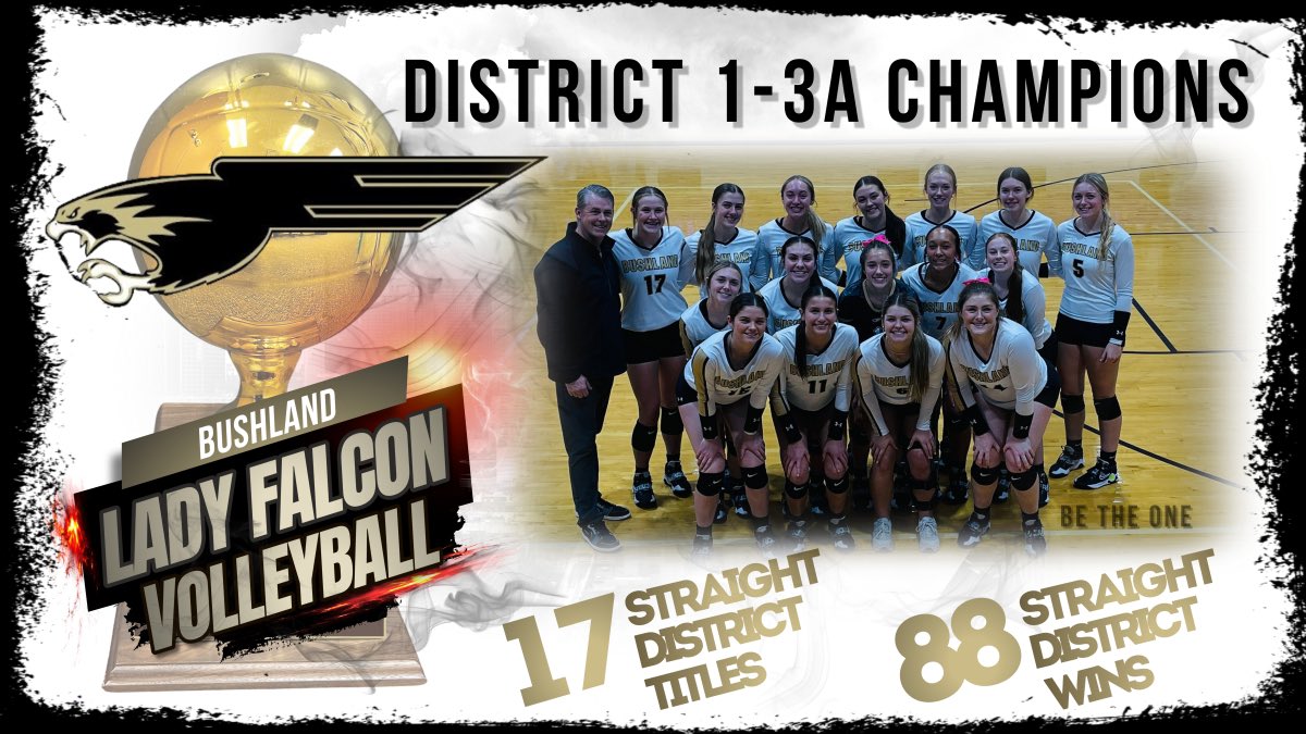 After sweeping Dimmitt today, the Lady Falcons secured their 17th straight district title!!!
