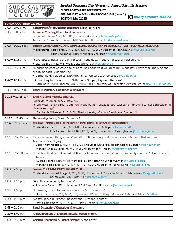 @SurgOutcomes is ready for you! We are looking forward to our 19th Annual Scientific Session Tomorrow (10/22)! #SOC23 Not registered? Still time to join us! Register Now⤵️ members.surgicaloutcomesclub.com/external/annua…