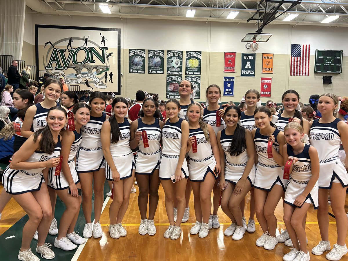 Congratulations to <a href="/PittsfordCheer/">Pittsford Cheer</a> for taking 2nd Place at the Avon Braves Battle. #PittsfordPride.