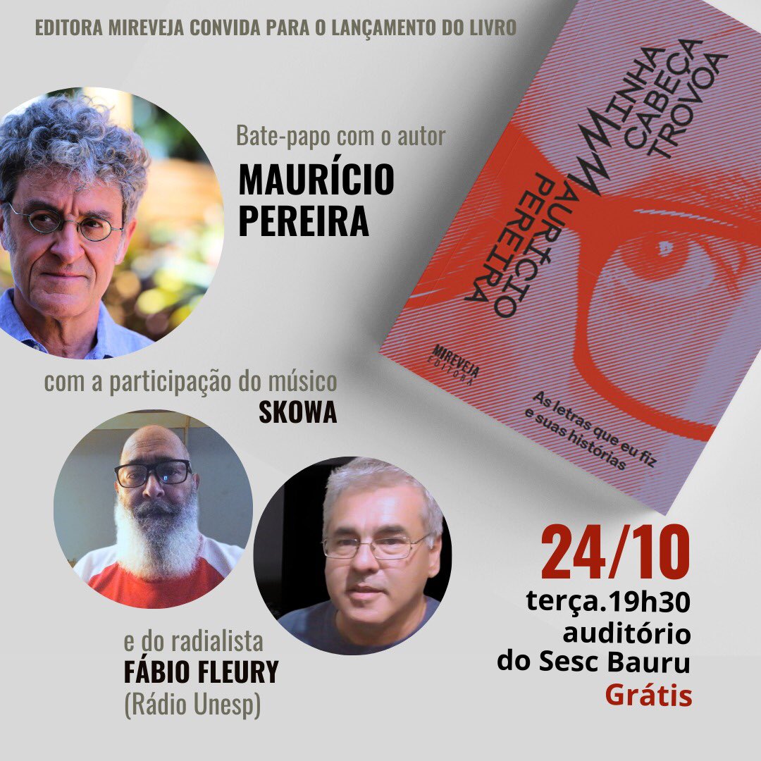 Sesc Baurú... Apareçam!!!... Vai ser um belo bate papo!!!...