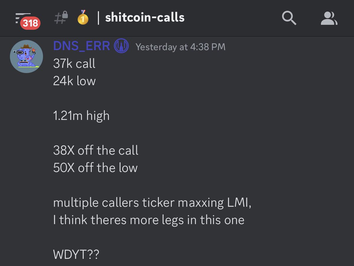 I hired my friend <a href="/DNS_ERR/">Dns 😎👍</a> to make calls in my server and he has helped my members make over $100,000 this week trading memecoins 📈