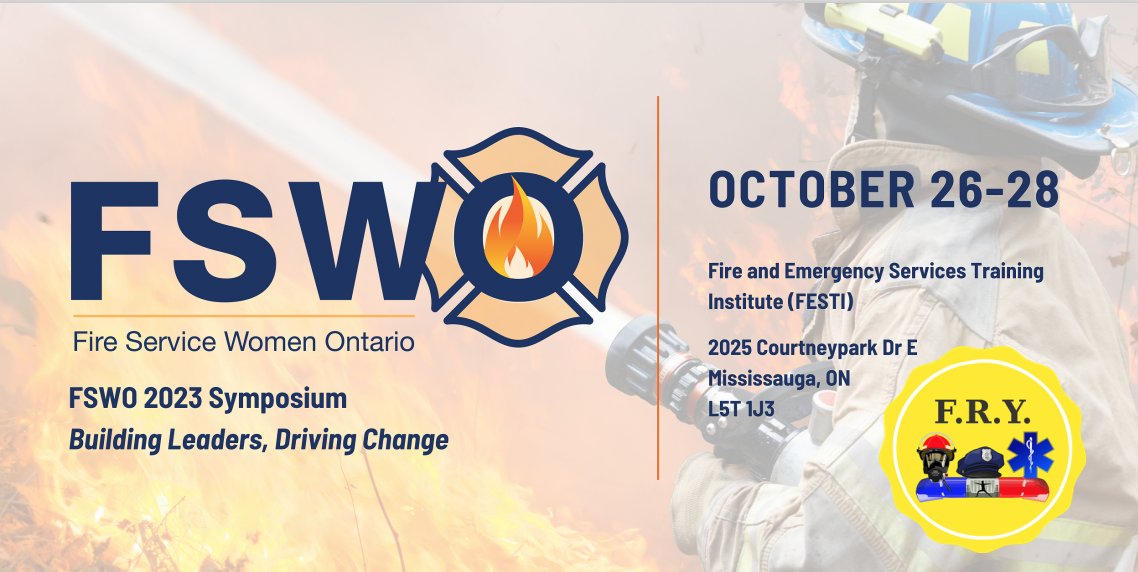 FRY at the Fire Service Women Ontario Symposium: Toronto, October 26-28, 2023.
Our CEO Julia has been invited to speak on "Understanding the importance of Mindset and Science Behind it". Here is the link to the Symposium Agenda: oafc.on.ca/event-info/sym…
Come and say hi.