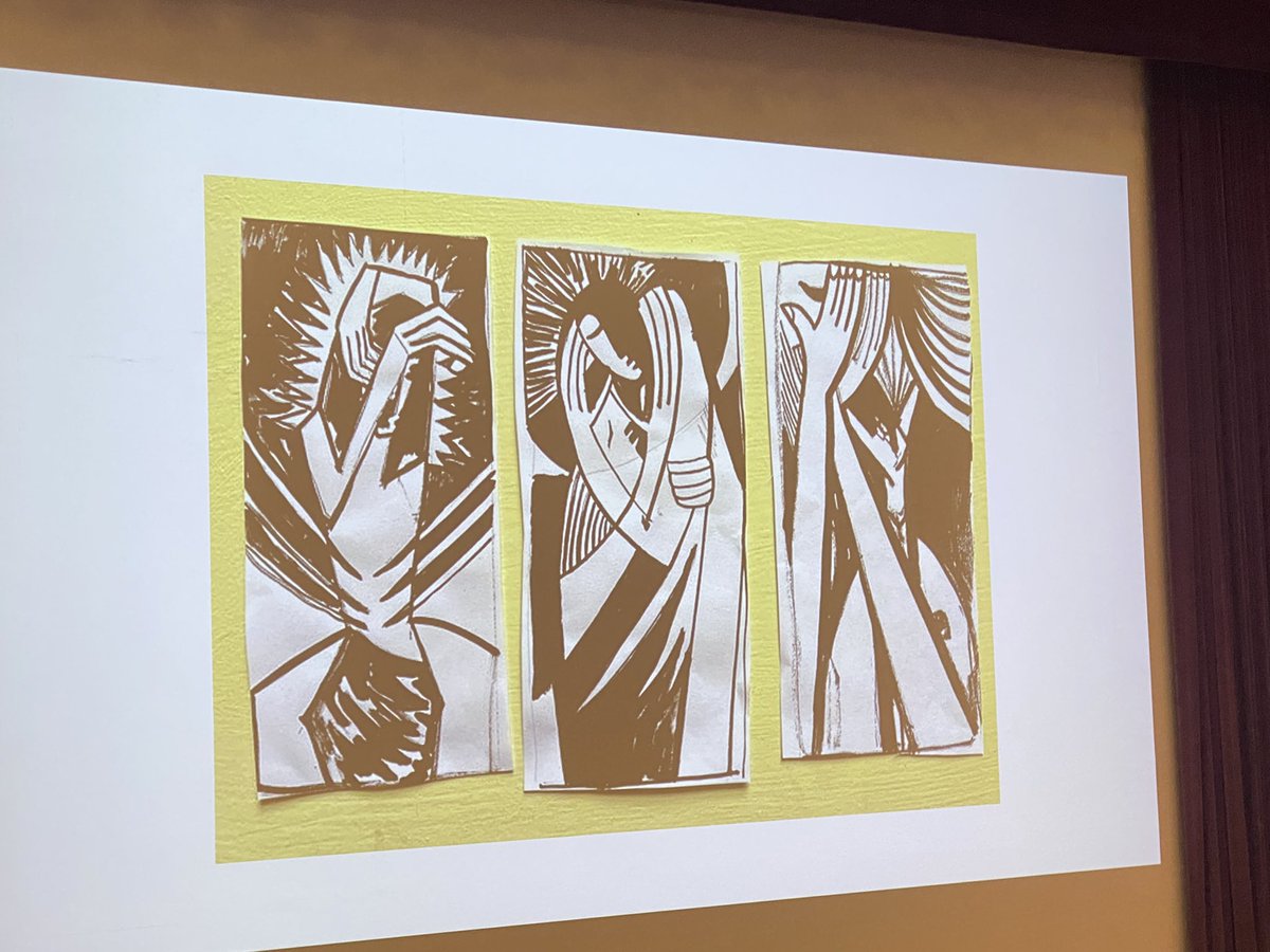 NmwFriendsof's tweet photo. The Friends had a fascinating g talk today from Professor M Wynn Thomas on A History of Wales in Twelve Poems. He took us through Welsh poetry from the 8th century to the present, accompanied by beautiful linocut illustrations. The large audience thoroughly enjoyed his enthusiasm https://t.co/sgkSYpA8pr