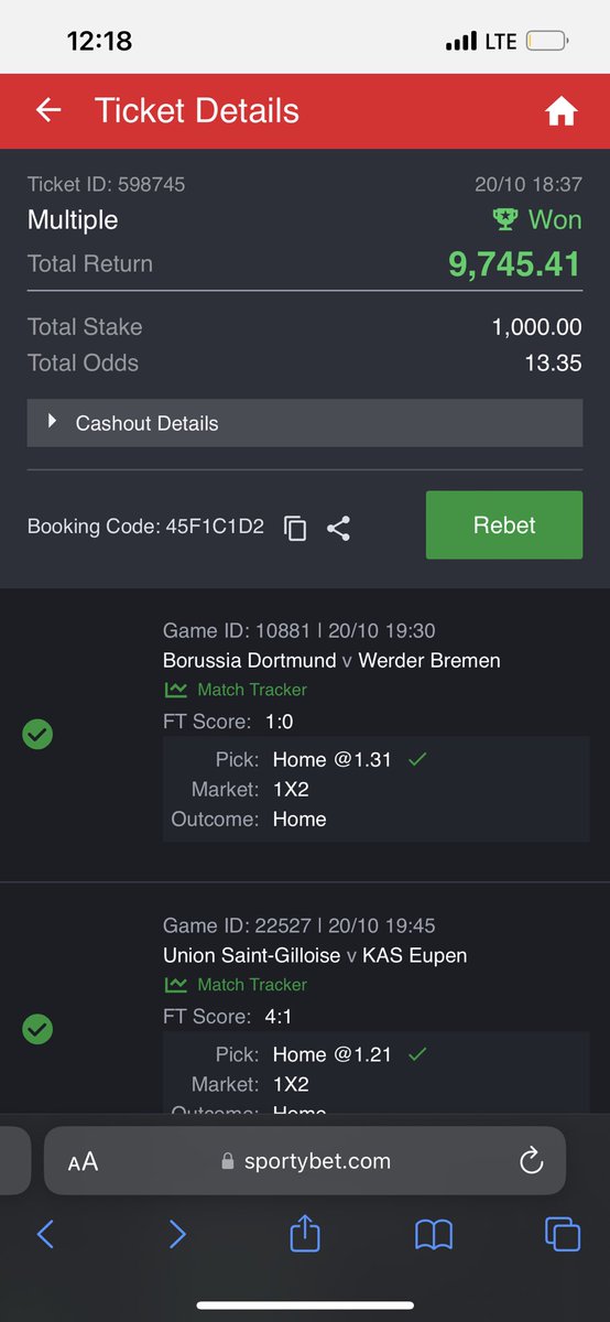 2_Hardbody's tweet photo. @SportyBet I cashed out this ticket but haven’t seen my payment yet please help me sort this out https://t.co/NobubrTysg