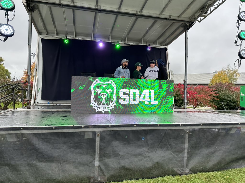 The DJ booth is bumping for this one.