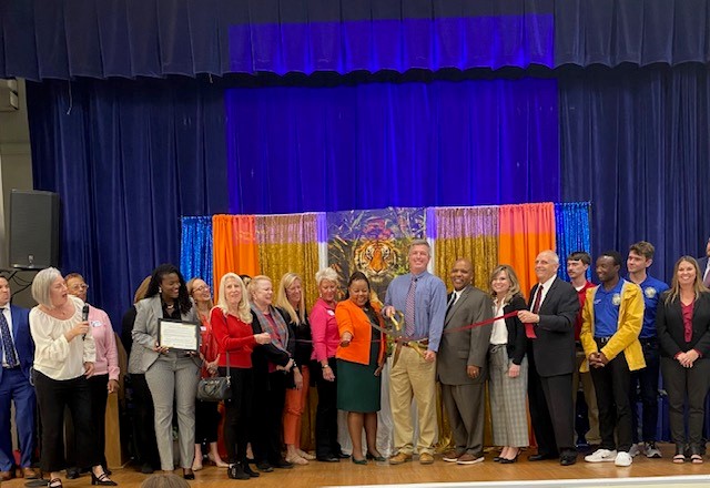 SummerPfeiffer's tweet photo. Its Official! What a great celebration in Jefferson County for Community Partnership School ribbon cutting.  We also recognized @JasonShoafFL as @HelpFLKids Legislator of the Year and all the great efforts to support this model. https://t.co/ruSn8JbTTt