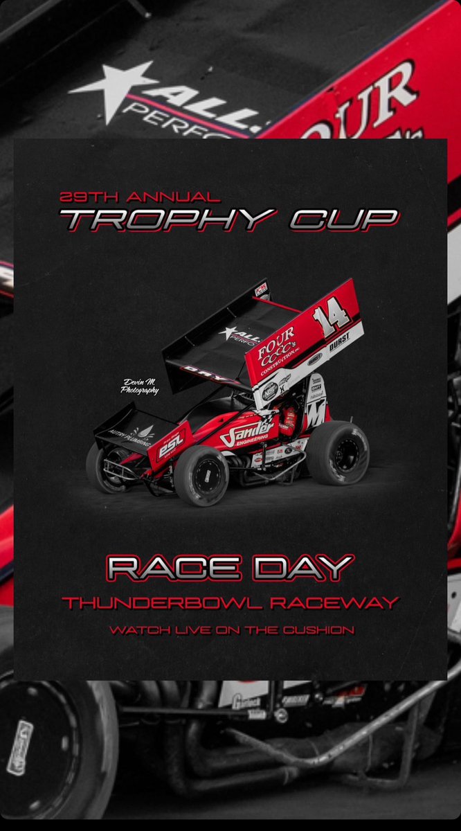 Race Day!! Final night of 29th @trophy__cup <a href="/TulareRaceway/">Tulare Thunderbowl Raceway</a> <a href="/corey_day_/">Corey Day</a> <a href="/JMRacing14/">Jason Meyers Racing</a>. Watch live on <a href="/WatchTheCushion/">The Cushion</a>
#TeamSander #SanderRacingWheels #SanderRacing