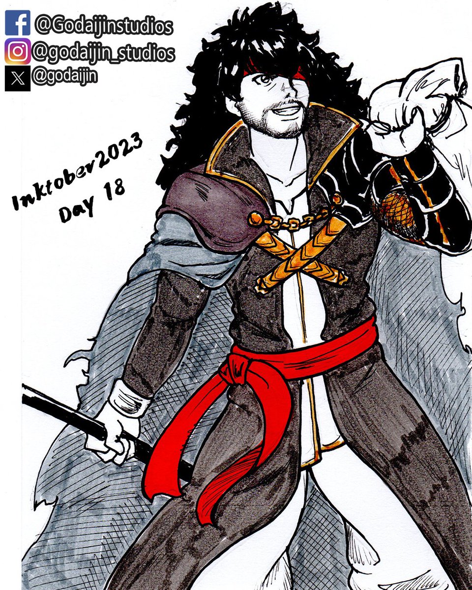 godaijin's tweet photo. Inktober 2023.

"Day 18" King of Chaos

@ComixVillain
#inktober2023 #inktoberchallenge #inktoberday13 #inktoberuy2023 #dibujoentinta  #godaijinstudios https://t.co/y9vnsNdU9z