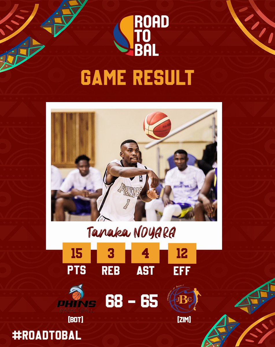 Botswana 🇧🇼 club Dolphins Basketball confirm in their 1st game by winning against 🇿🇼 JBC in front of their fans!

#RoadToBAL