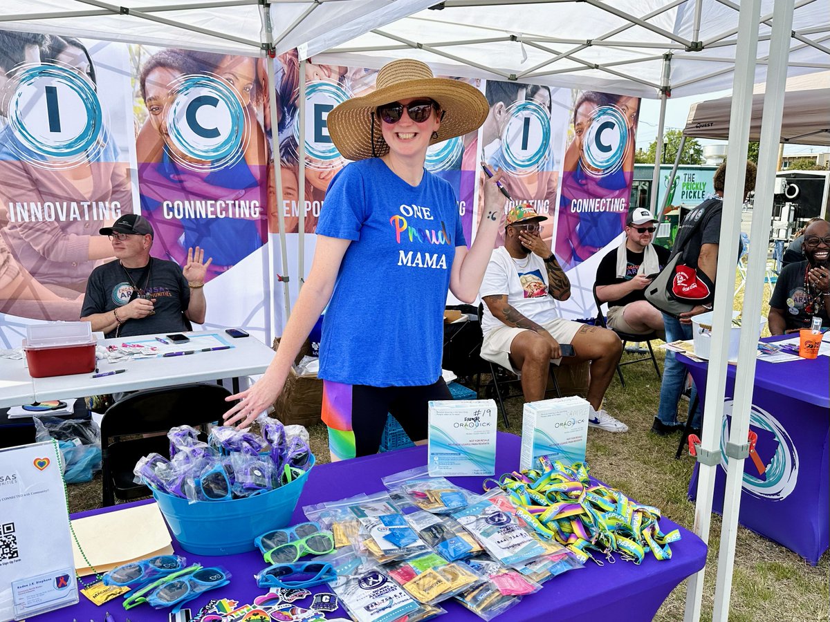 EngagingAR's tweet photo. What an EPIC day at Central Arkansas Pride!  Thank you to everyone who has stopped by our booth. #AlwaysEpic #EngagingArkansas #knowyourstatus https://t.co/2GSnluS6yJ