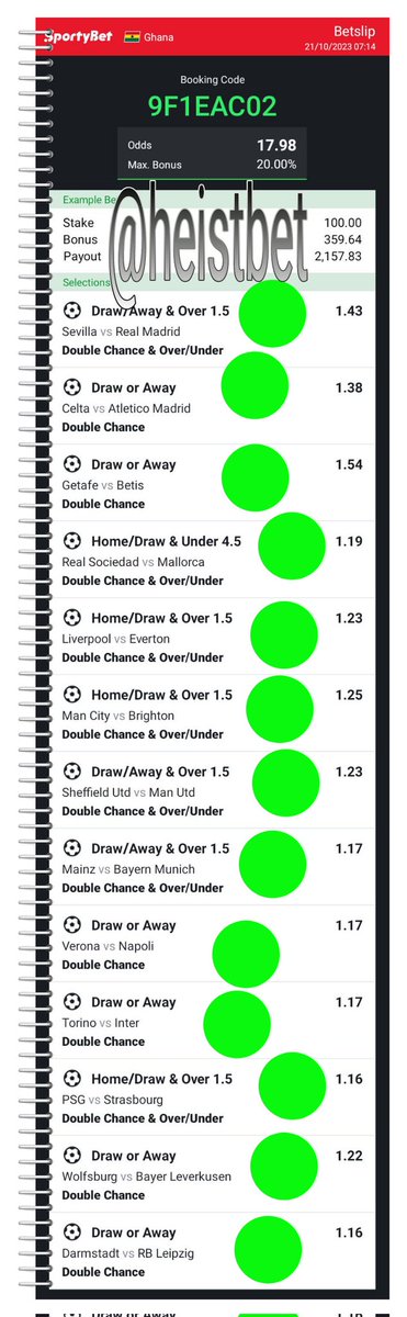 HeistBet's tweet photo. 20 odds boooom ✅✅✅❤️✅✅✅✅✅✅✅✅✅✅✅✅✅✅✅✅✅✅✅✅✅✅giveaway starting soon retweet guys https://t.co/SldYEuPSWF