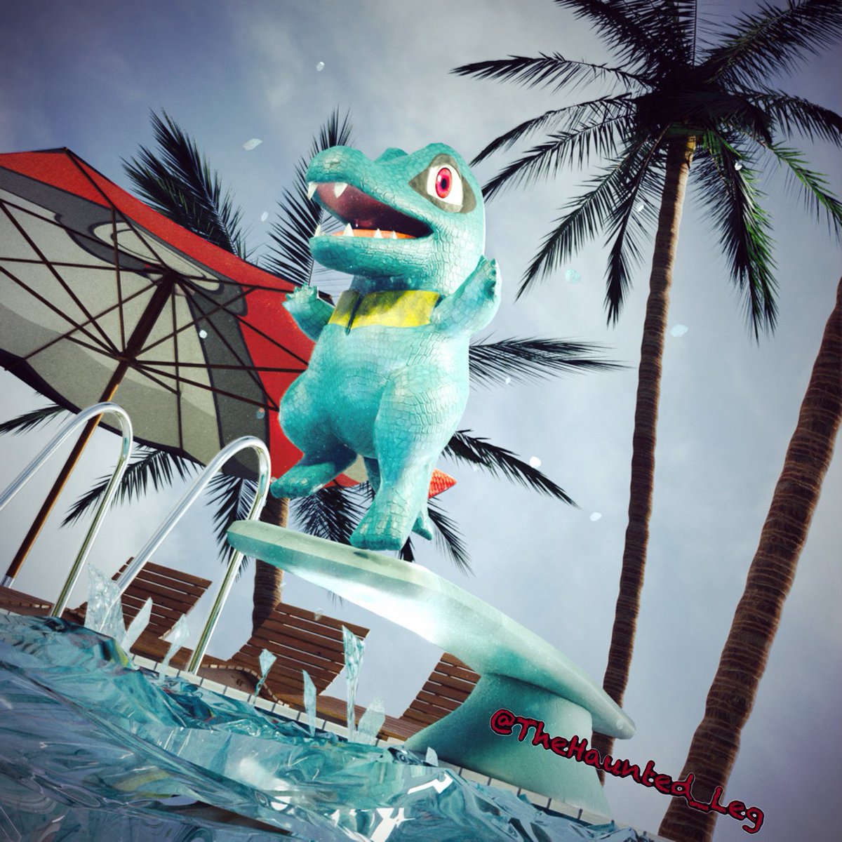 TheHaunted_Leg's tweet photo. Just a happy Totodile getting to play in the pool
#totodile #pokemon #pokemoninreallife #digitalart #blender3d #pokemonart https://t.co/QsMAXgXqXH