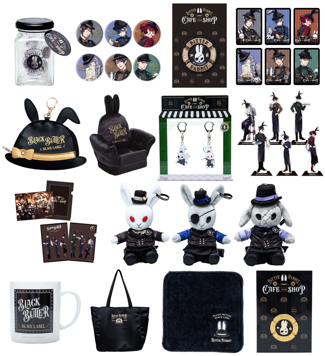 Kuroshitsuji will be getting a new Black Label collection of goods