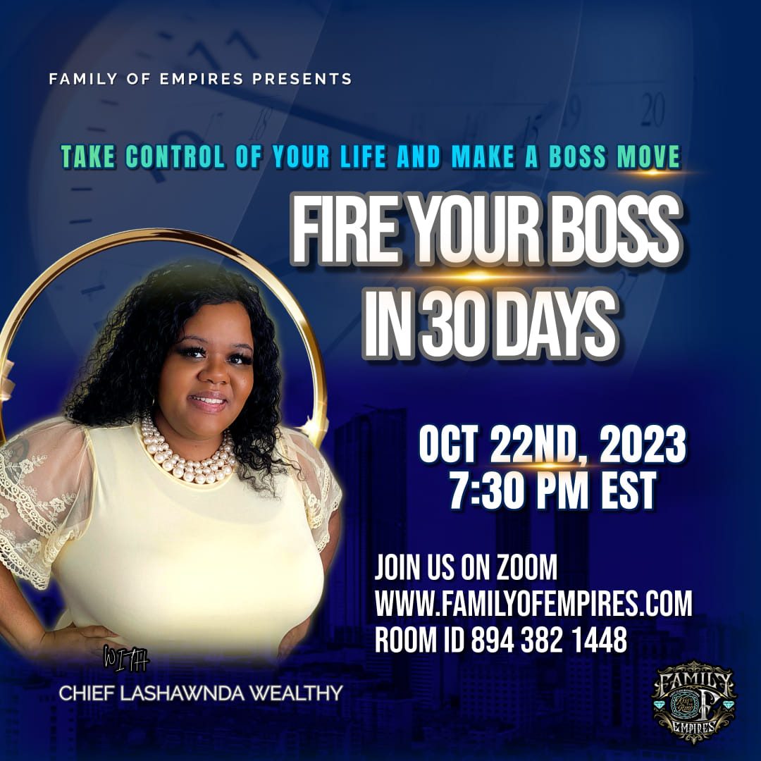 Don't miss the Zoom call.  it is going to male you #powerful. It is time to be #financialindependent.
Join us #Sunday October 22 @ 7:30 PM EST.
#FinancialSuccess #FinancialEmpowerment #financialfreedom2023 #financialindependence