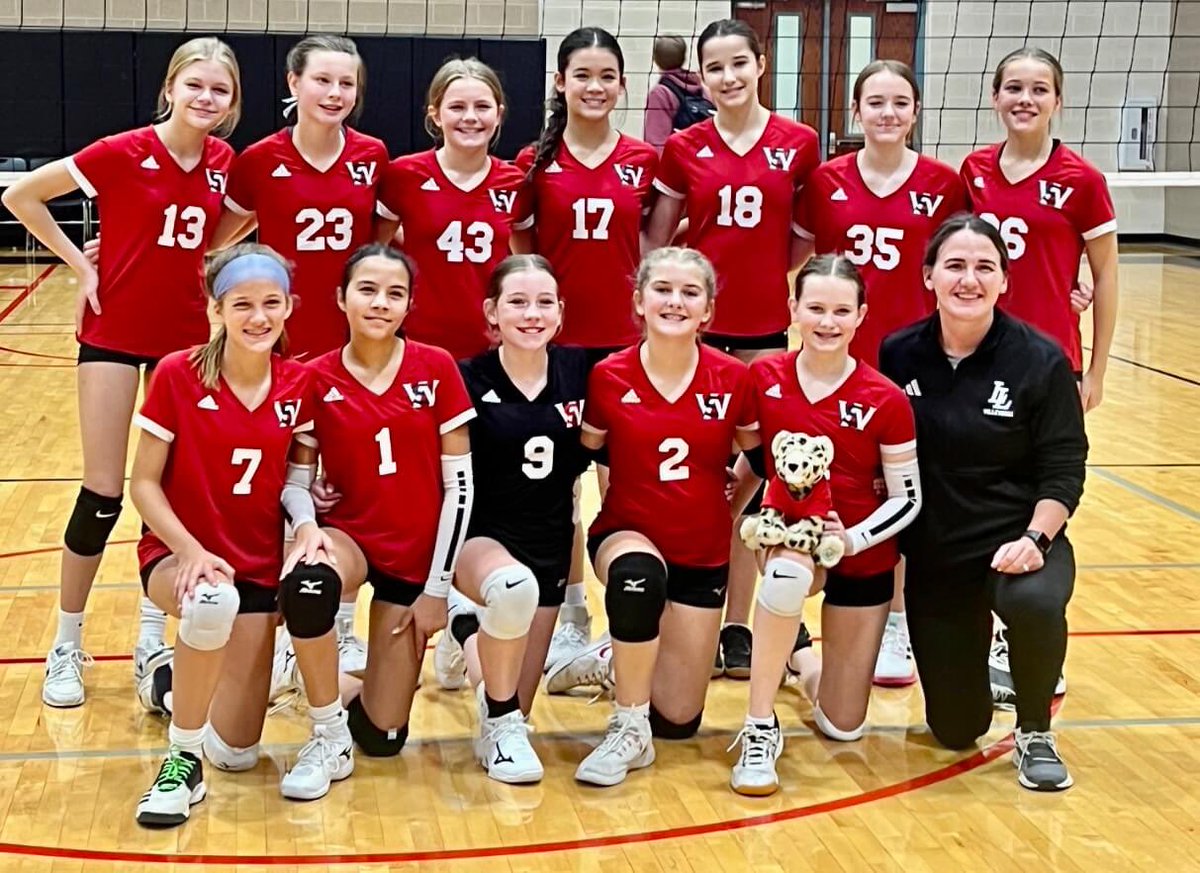 7th grade seem came up short in the semis but had a hard 3 set match! So proud of them! <a href="/lovejoy_vb/">Leopard Volleyball</a>