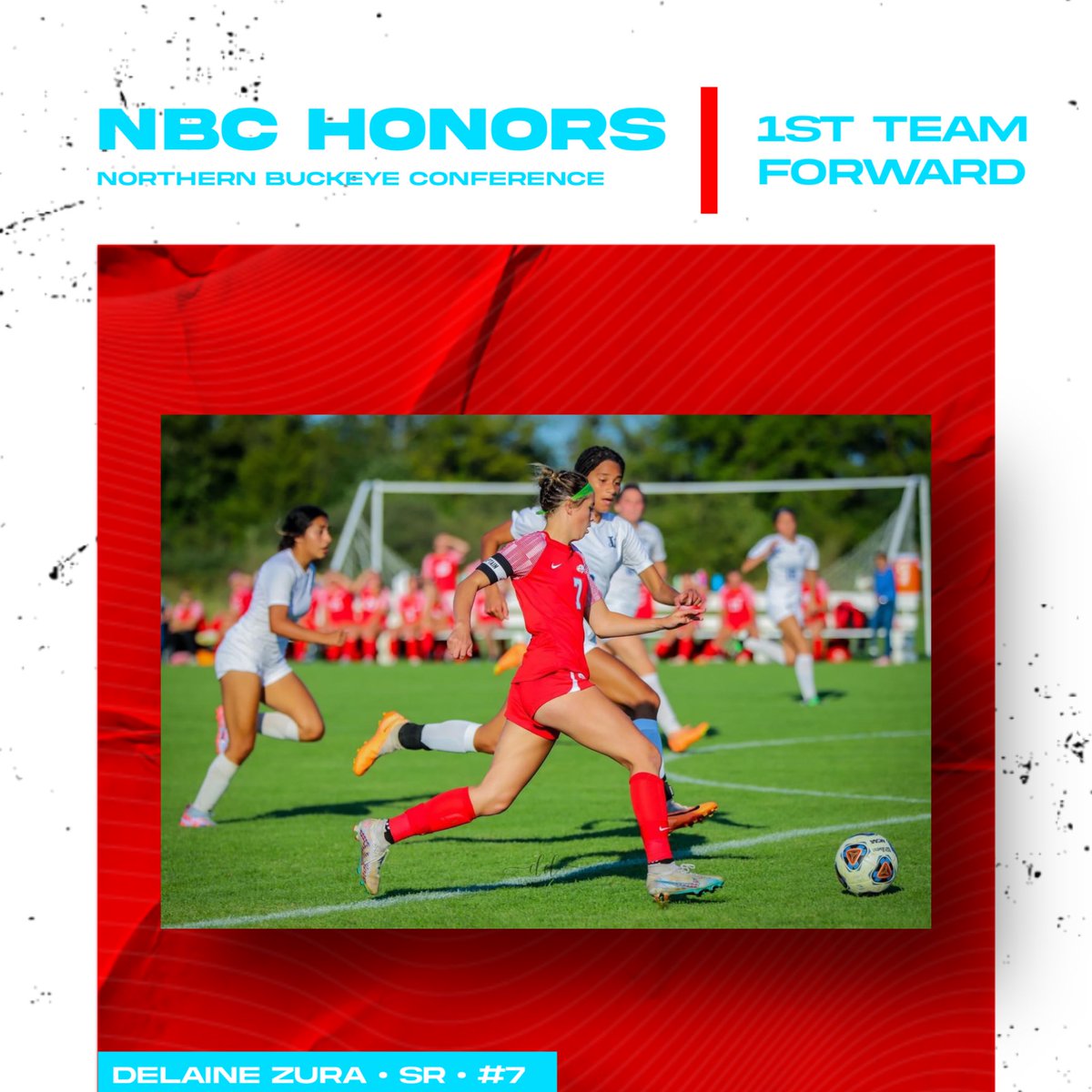 NBC LEAGUE HONORS‼️
1st Team:
Amelia Ward
Piper Sutton 
Delaine Zura