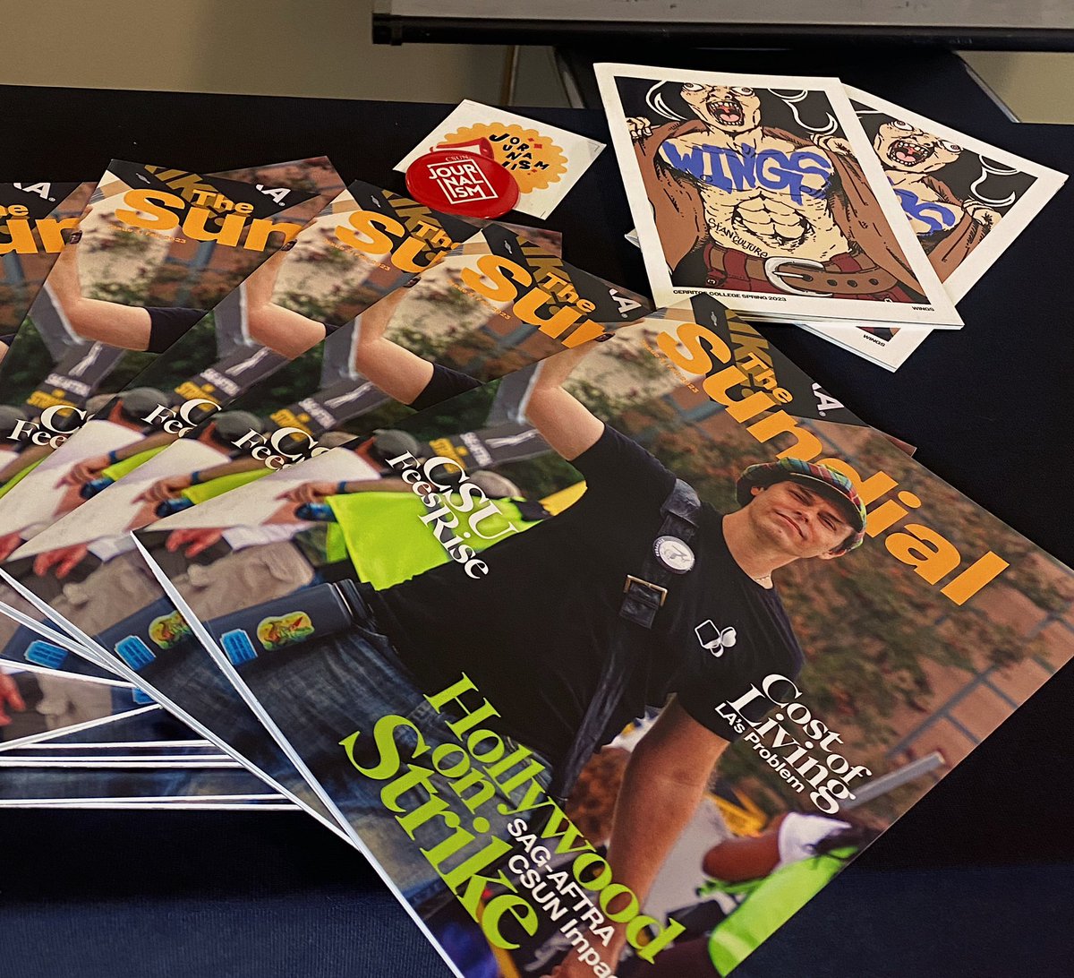 Snapshot of the day: Student-run media! FT - #CSUN The Sundial News at #JACC2023