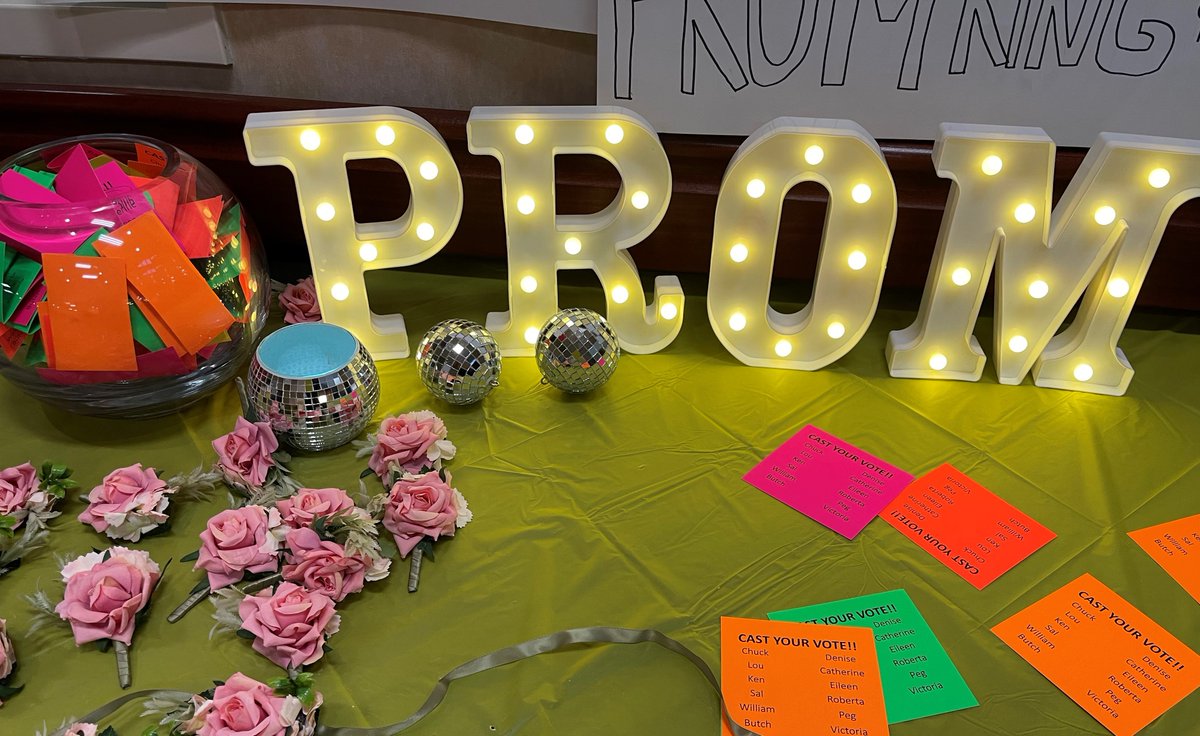 The votes are in! DRUM ROLL, please!! 🥁 #2023Prom #Electric1980s