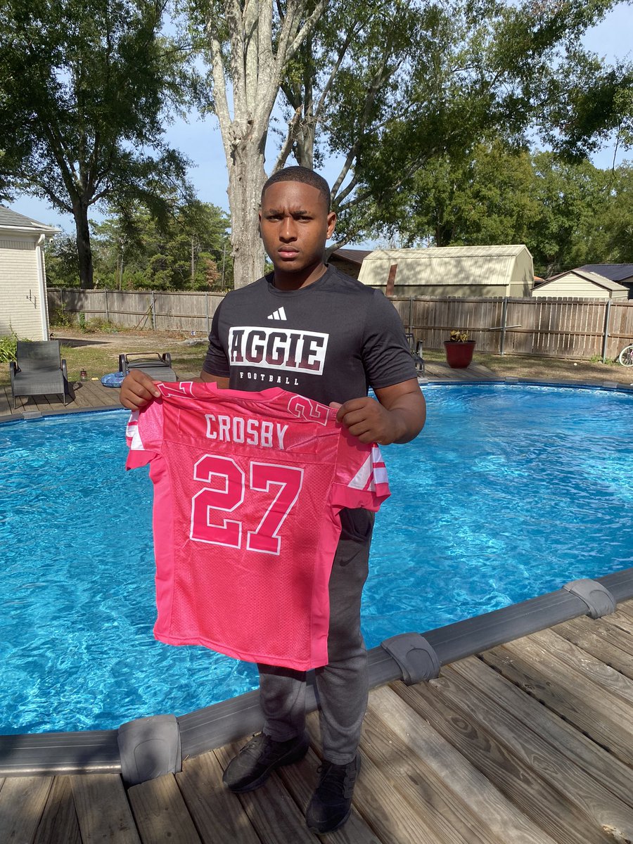 In honor of my surviving mother, I purchased her my jersey to represent breast cancer awareness and A&amp;M….love you mom!!!! Gig’em <a href="/AggieFootball/">Texas A&M Football</a> <a href="/TAMU/">Texas A&M University</a> <a href="/AggiesToday/">Jaxson Callaway (AT)</a> <a href="/TexAgs/">TexAgs</a> <a href="/12thMan/">Texas A&M Athletics</a>