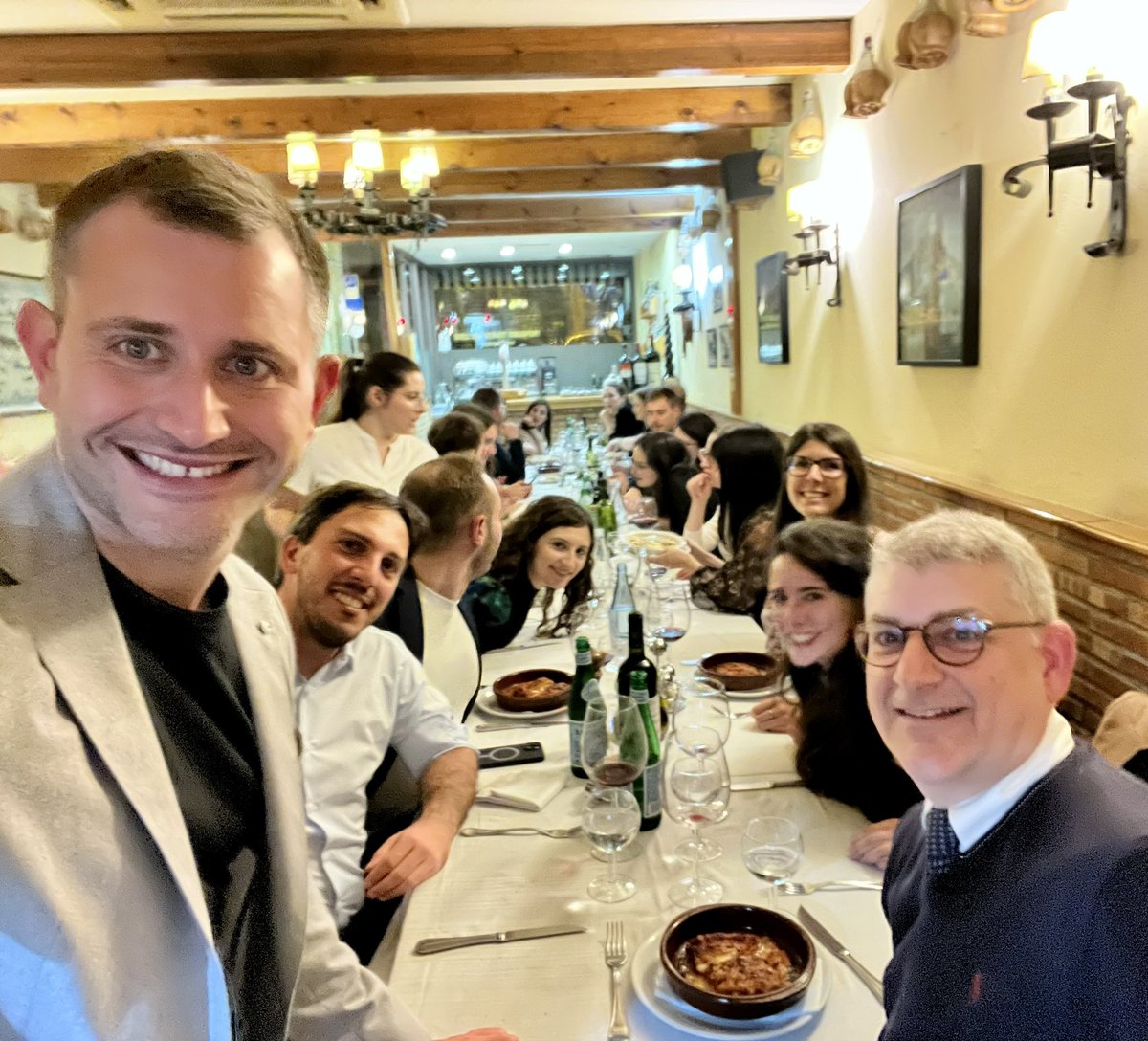 PTarantinoMD's tweet photo. The #CuriglianoLab dinner keeps expanding meeting by meeting! 🔥 @curijoey #ESMO23 https://t.co/sGOPp2lsUr