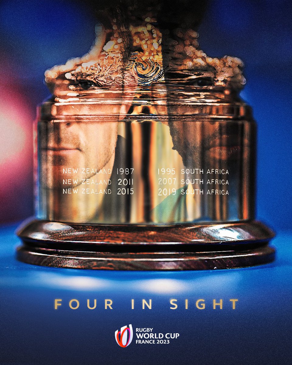 Two countries. Four wins ⏳ 

#RWCFinal | #RWC2023