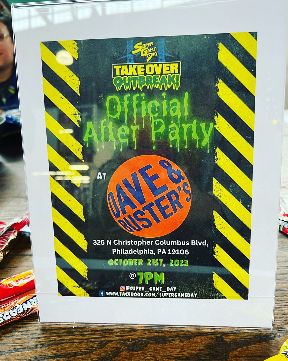 Extending the game time even longer, @DaveandBusters is sponsoring the Afterparty. Grab an invite from @SuperGameDay1 now to get free perks! #supergameday #supergamedaytakeover #supergameday2023 #daveandbusters #Philadelphia #cherrystreetpier #pa