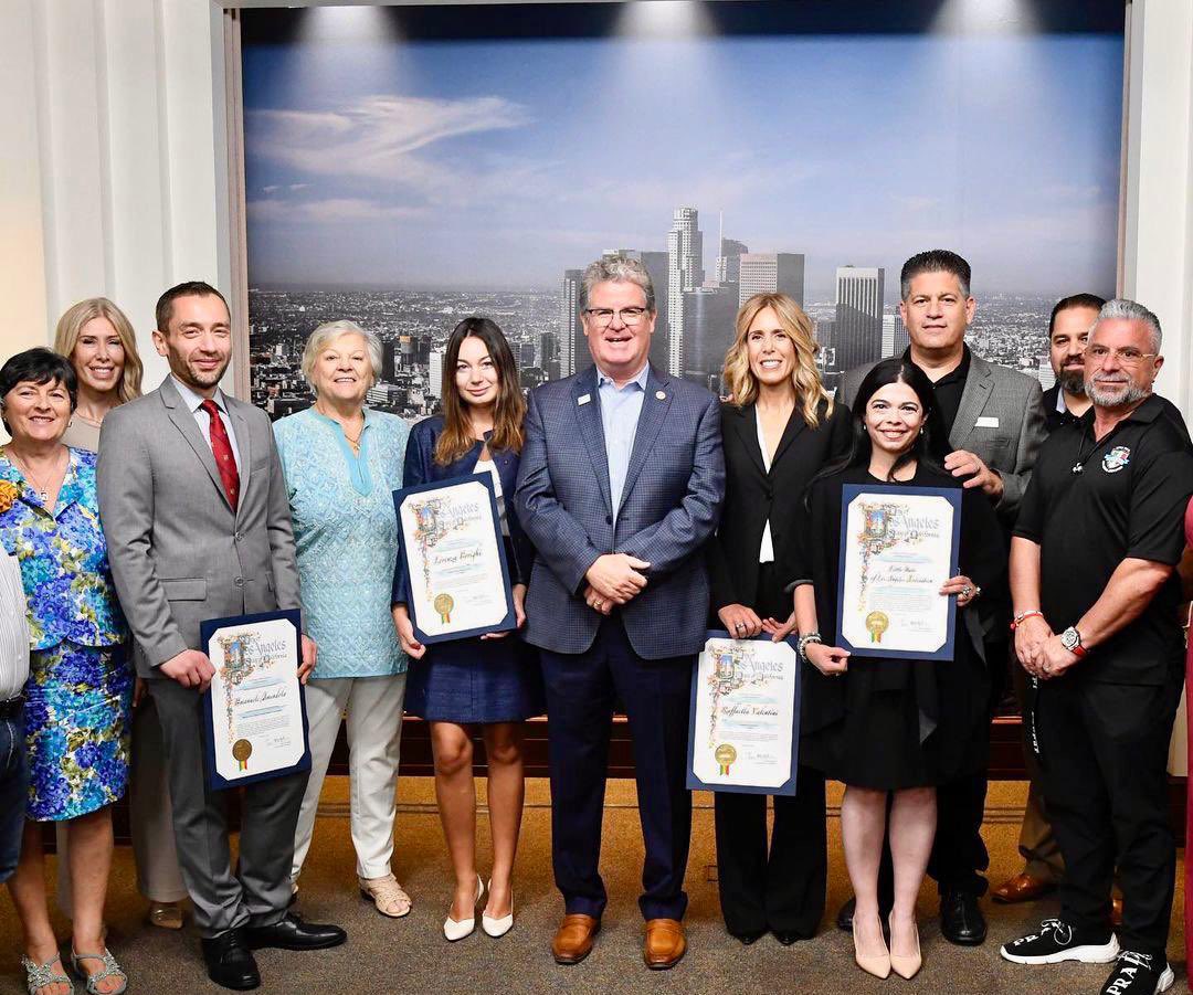 ItalyinLA's tweet photo. Honoring the Italian American Heritage Month at Los Angeles City Hall. Together with Councilman @TimMcOskerLA and @littleitalyofla we celebrated the stories of Italian American talents in a context of evergrowing relationships between 🇮🇹 and 🇺🇸. 
#italianamericanheritagemonth https://t.co/0TOb3DxDZC