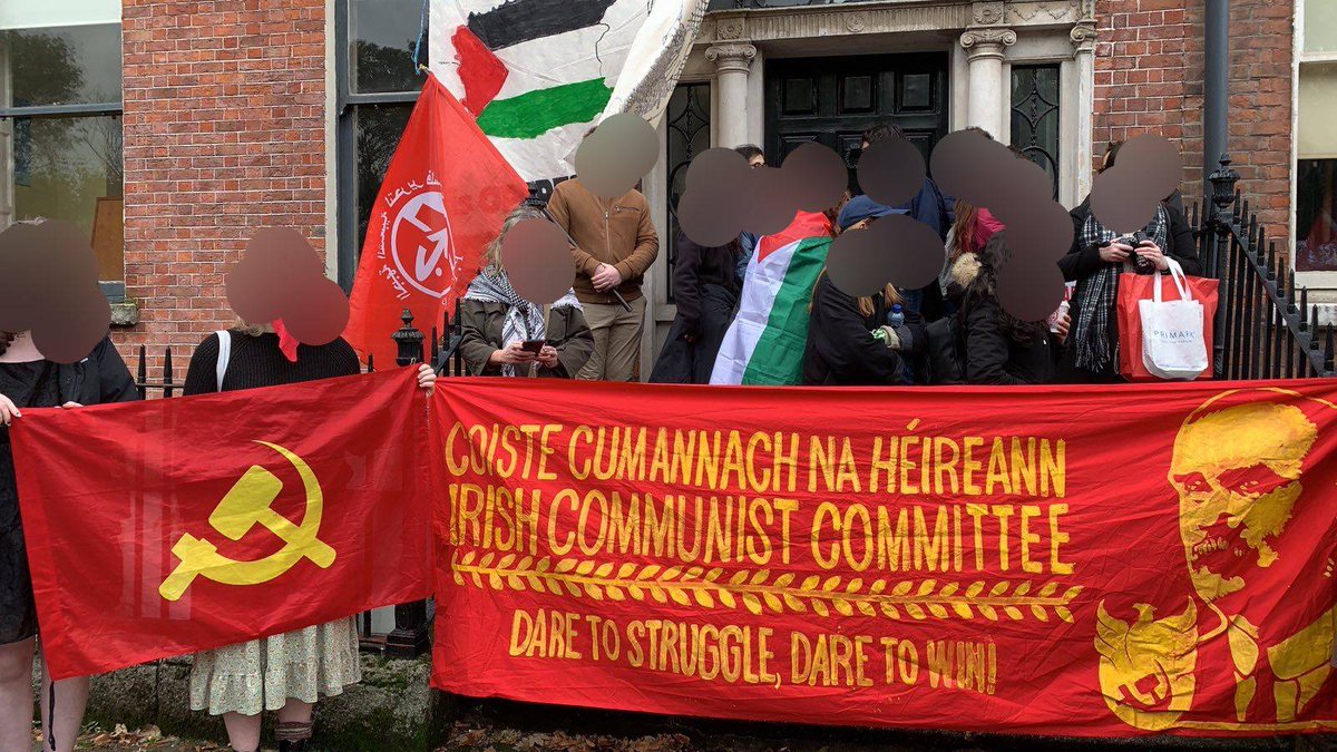 IrishComm's tweet photo. The ICC-CCÉ attended the solidarity march for Palestine in Dublin today. https://t.co/5uv6ccybuU