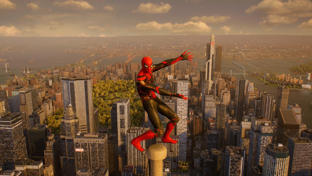 Albiojr's tweet photo. Pew pew pew @nathfassbender #PS5Share, #MarvelsSpiderMan2 https://t.co/2aL9gGEwkT