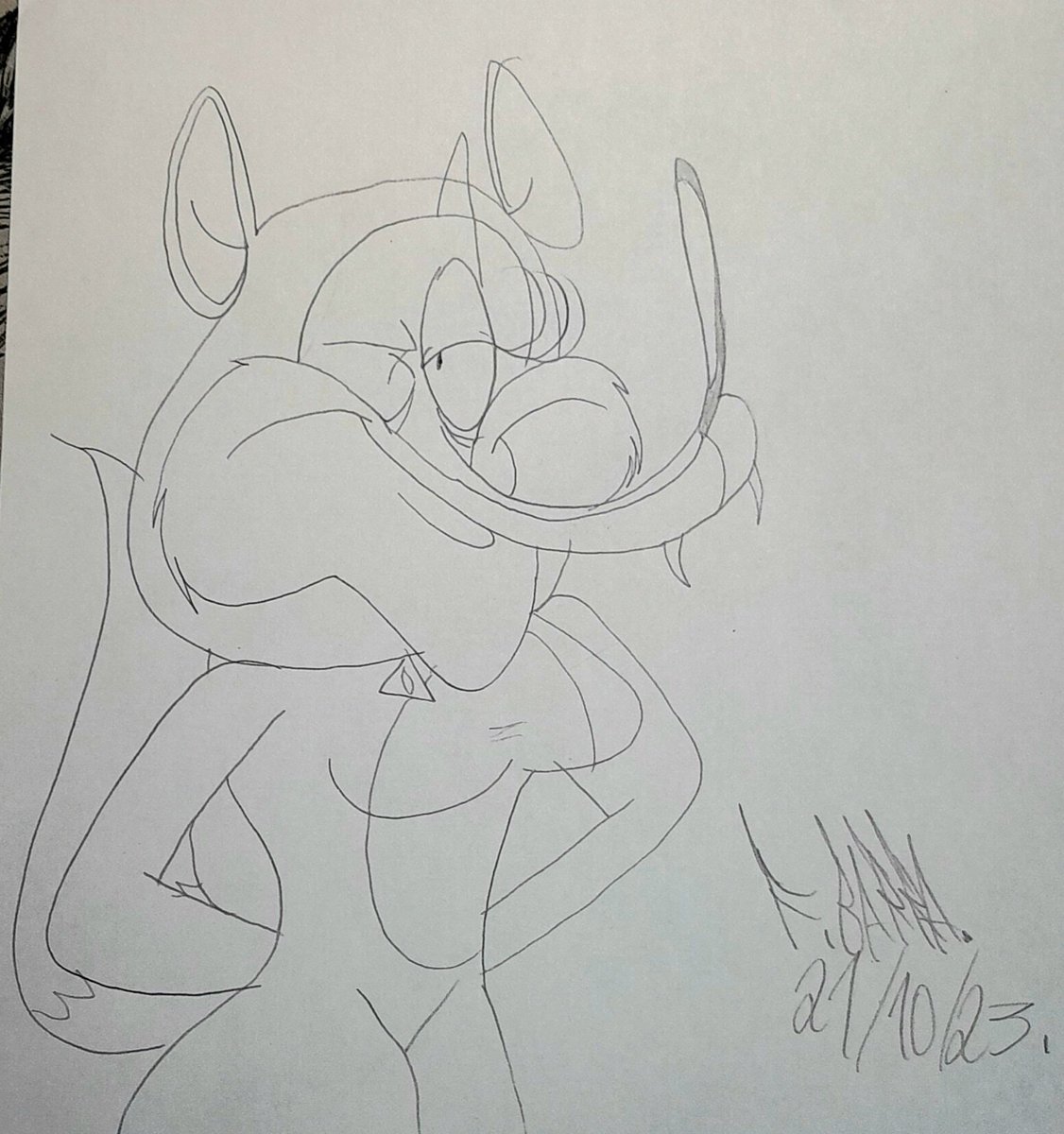 Gfurriends's tweet photo. #FurOWeen 2023!
Day 21: Angus McVixen
Requested by @AMVCartoons
#GirlFurriends #myart #cartoon #cartoonist #traditionalart #characterdesign https://t.co/50pq7zzKT3