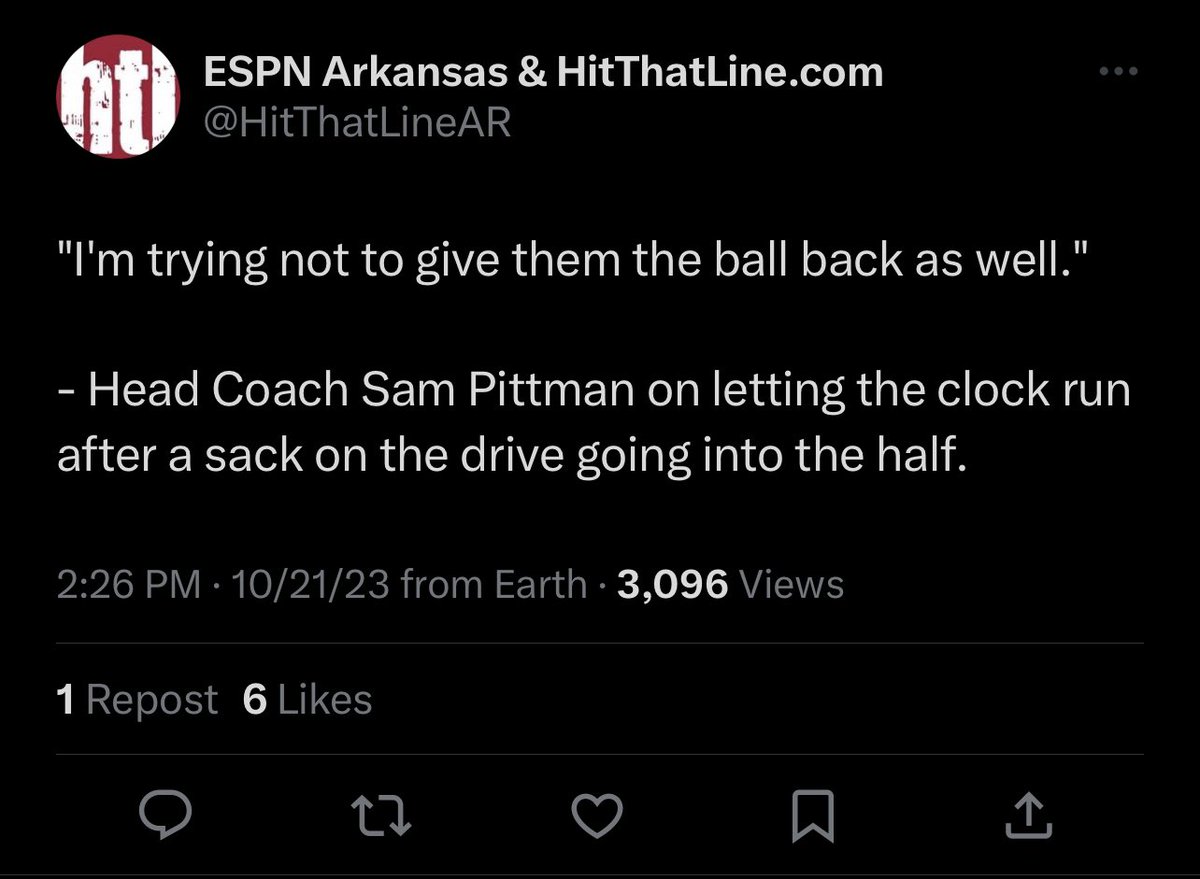 ItsThatGuyTy's tweet photo. @TheRealNWAJB He clearly had no faith in the offense to get even a first down, much less score. Hate to say it, but it’s starting to show that Pitt had only ever been a position coach. Coordinator experience is important for knowing how to run a team https://t.co/XCfBJcovp1