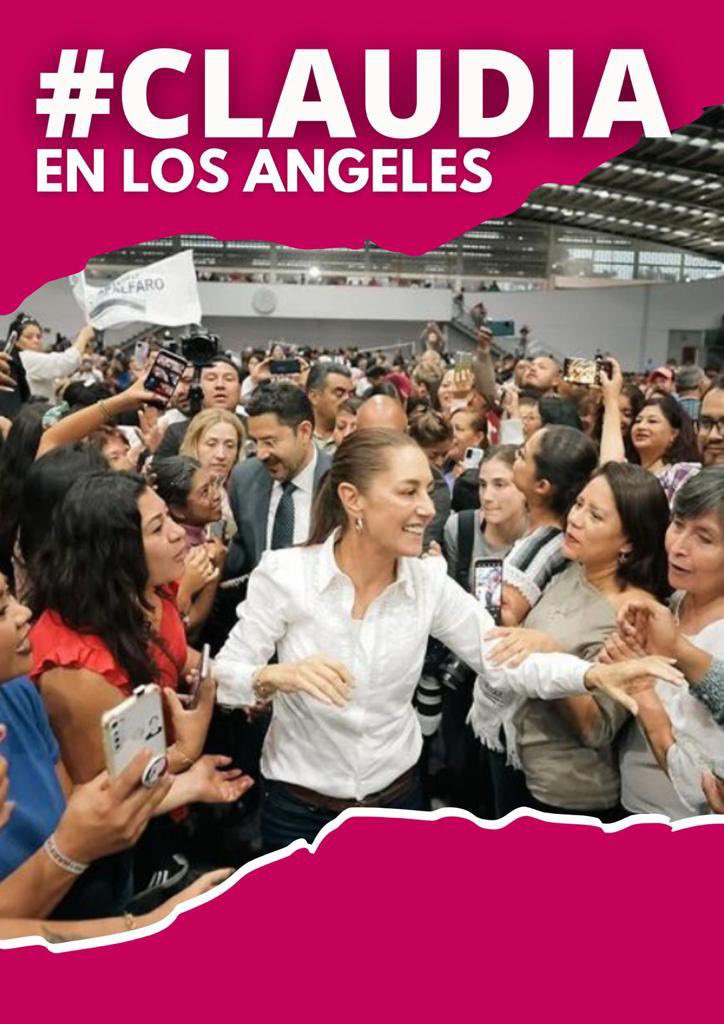 La unidad de nuestro movimiento no tiene fronteras, se siente en Los Ángeles con la visita de Claudia Sheinbaum. ¡Todo nuestro cariño! 🫶🏼  

#ClaudiaEnLosAngeles 🤩 
#Claudiadores 🛡️